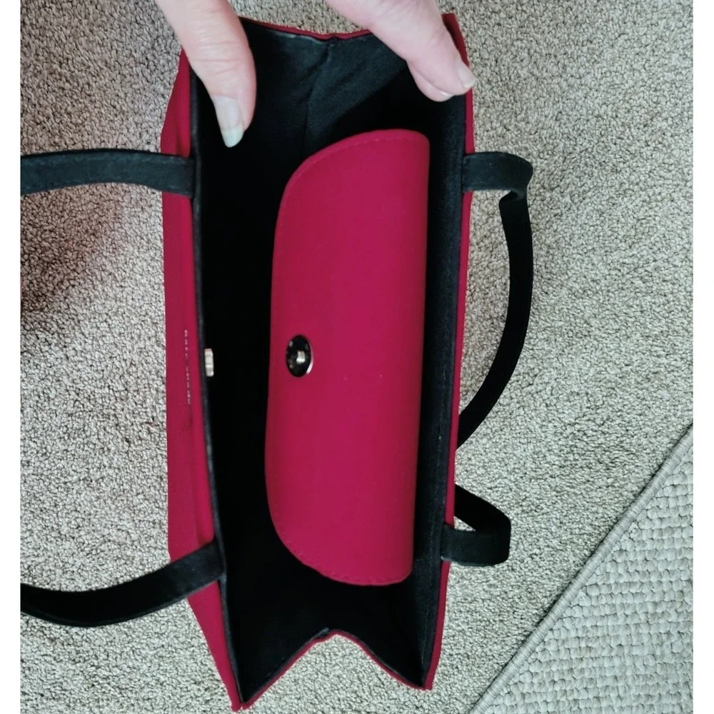 Kate‎ Spade Vintage Iconic 90s Original Nylon Box Purse Shoulder Bag Tote Red